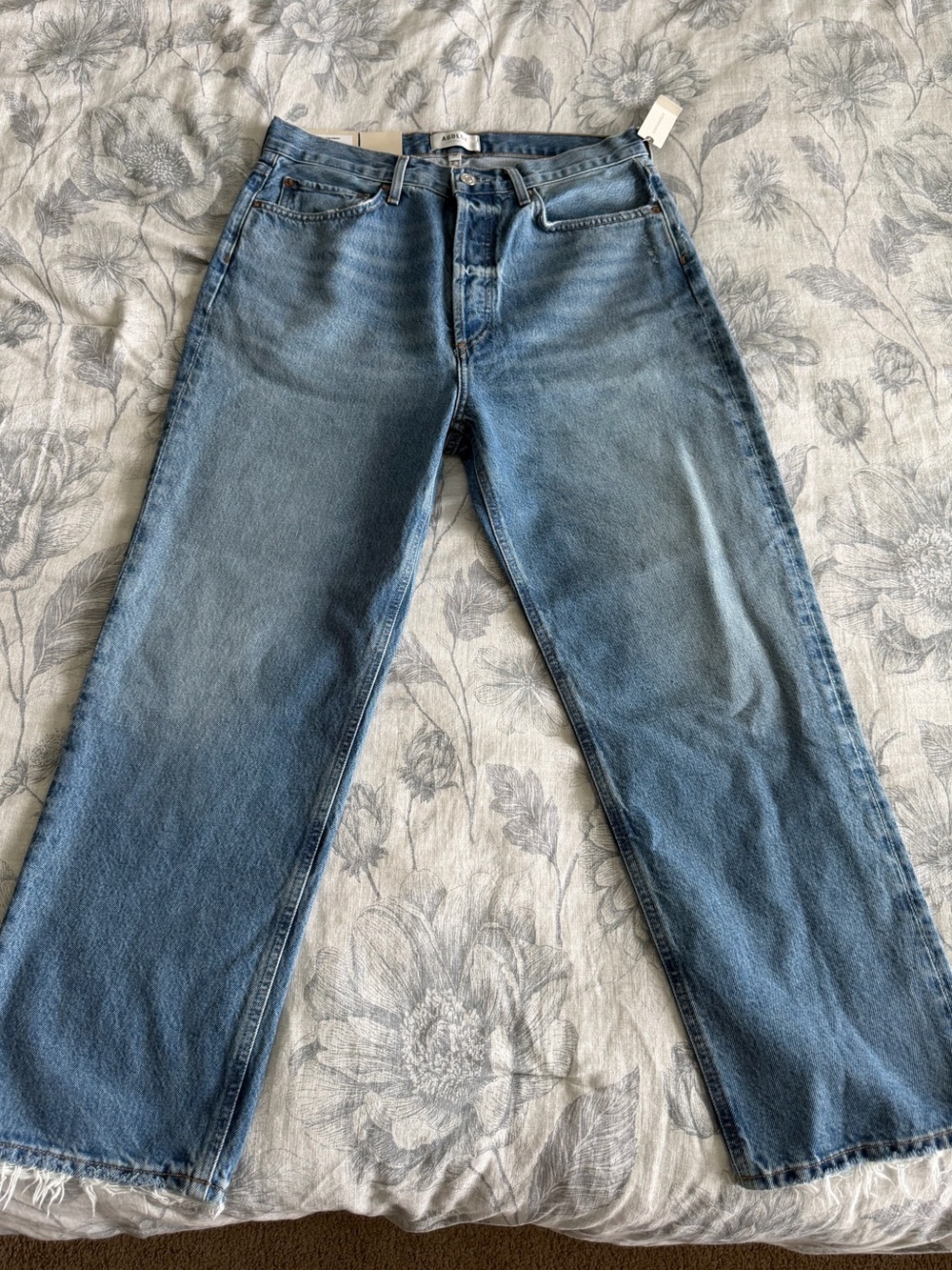 NWT Agolde 90’s Crop Mid Rise Loose straight Jeans - Picture 4 of 9